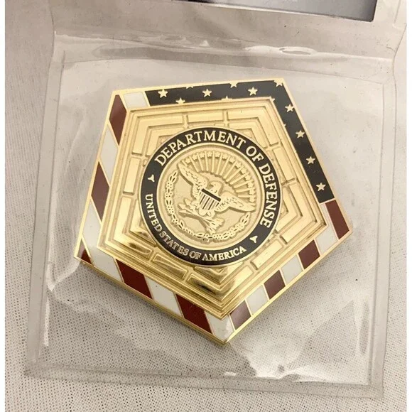 RARE US Department Of Defense Pentagon Military Coin Marine Army 5 Sides